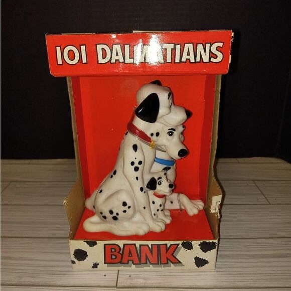 The Walt Disney Company 101 Dalmatians Vinyl Kids Vintage Collectible Bank New - Picture 7 of 10